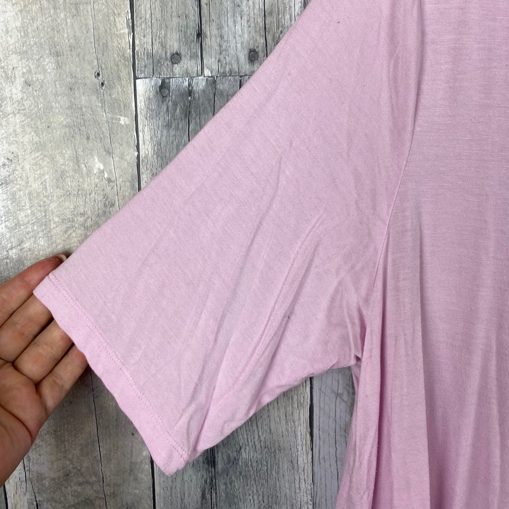 Torrid Super Soft Pink Favorite Tunic Tee Size 1 - Picture 8 of 13